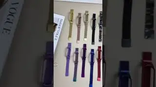 Металлический ремешок для Xiaomi Mi Band 5 / Сяоми Ми Бэнд 5 Миланская петля (Milanese Loop)