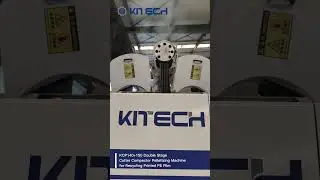 Successfully Tested: Kitech's KCP140+150 Pelletizer for Printed LDPE Film Recycling!  #pelletizing
