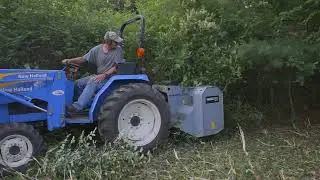 MP348 Brush Mulcher on Tractor