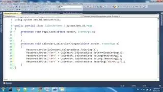 Calendar Control in ASP Net