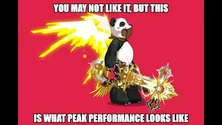 DragonFable - Snugglepanda VS Deimos Mortis(Potless, Crutchless)