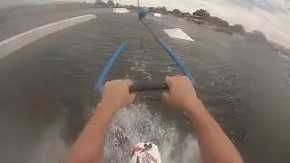Wakeboard cable bi-poulies