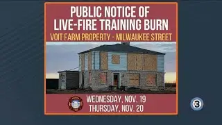 Live fire training burn