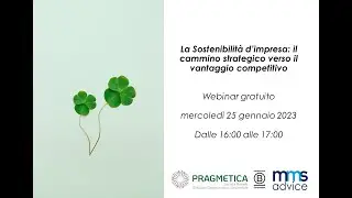 Sostenibilit&agrave; d'impresa  Il cammino strategico verso il vantaggio competitivo