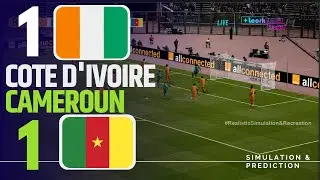 🔴🇨🇮🇨🇲 COTE D'IVOIRE - CAMEROUN LIVE / Coupe d'Afrique des Nations CAN Maroc 2025 / MATCH SIMULATION