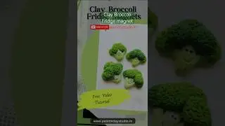 Thai Clay Broccoli Fridge magnet
