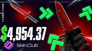 SkinClub Promo Code | $0 TO $4954 KNIFE!