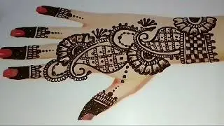 नवरात्रि सिंपल मेहंदी डिजाइन बनाना सीखें//सिंपल मेहंदी वीडियो 👌♥️🥰🙏
