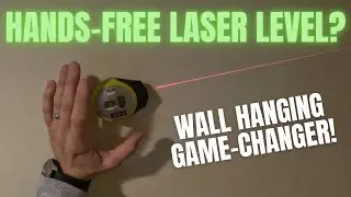 RYOBI HANDS-FREE LASER LEVEL??? WALL HANGING HOW-TO - RYOBI AIR GRIP COMPACT LASER LEVEL - REVIEW