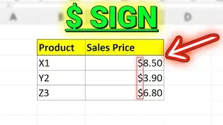 How to Add Dollar Sign in Excel