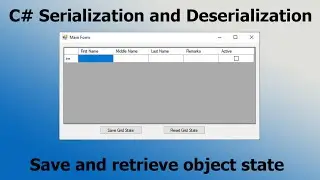 Save Datagridview State