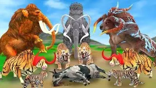 Prehistoric Mammals vs Prehistoric Animals Godzilla vs Mammoth Animal Revolt Battle Simulato