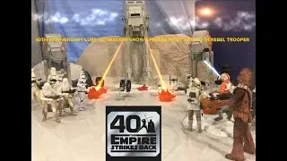 ESB 40TH ANNIVERSARY SNOW SPEEDER LUKE AND REBEL TROOPER HOTH FIGURES