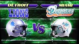 NFL Blitz - Arcade1UP Gameplay - Lions vs Dolphins