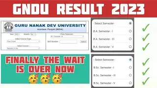 Gndu Result 2023 😱 | Gndu BA / Bsc 5th Semester Result | Gndu Result News Today | Gndu Result Update