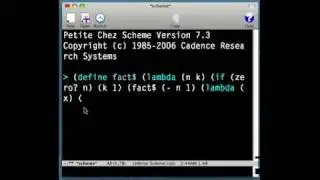 CPS in Scheme