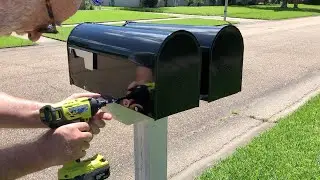 Unboxing and install of a new Mailbox, DIY home repair