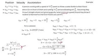 Relative Motion and Galilean Reference Frames in 1 and 2 D