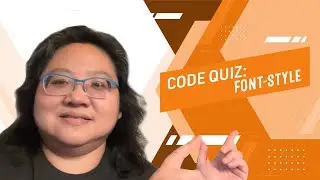 Coding for Beginners: Code Quiz #121—Web Typography: Font-Style