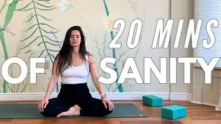 Sanity + Healing on the Yoga Mat | 20 Min Vinyasa Flow | Easygoing with Some Challenges