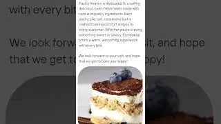 order some tasty pastry at pastry Heaven!!!#music #audio #shorts #smallbusiness #baking #breadbaking