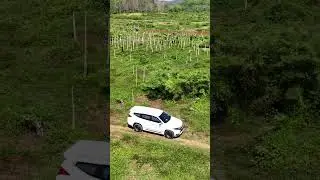 Video drone mobil pajero on the road #drone #dji #pajerosport