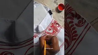 white panjabi te kolka design #art #vairal #reels #handprinted #shorts #punjabi  #youtube #video