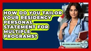 How Do You Tailor Your Residency Personal Statement For Multiple Programs?