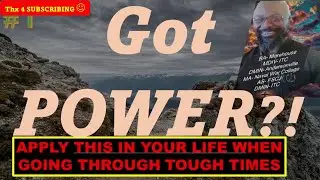 Got POWER? | 1 Thing to use in tough times | Insights with DR CLK