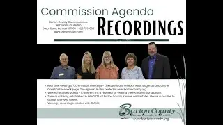 Barton County, Kansas, Commission Meeting Recording - January 12, 2026 - MONDAY