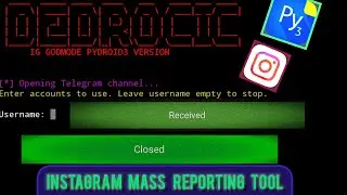 INSTAGRAM FREE MASS REPORTING TOOL🔥😈Telegram ID in description 👇🏻🗿