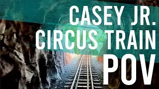 Casey Jr. Circus Train POV Full Ride Through Experience 2020 | Caboose Back View | Disneyland