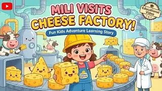Mili Visits Cheese Factory | Fun Kids Adventure Learning Story Educational Video