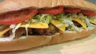 Po' Boy - Fried Oyster Po'Boy Sandwich - New Orleans Fried Oyster Po' Boy