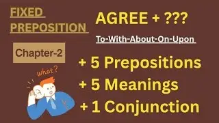 AGREE- STOP MAKING MISTAKES with AGREE✅️FIXED PREPOSITION IICHAPTER-2@InkGram #fixedprepositions