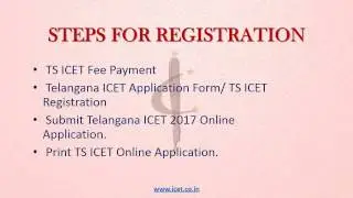 How to apply Online for TS ICET 2017? - Telangana ICET Registration Steps