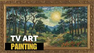 ART Screensaver | Van Gogh Style Landscape 4K 🎨 | Turn Your TV into Art | Aesthetic Wall Art Video