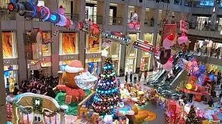 Christmas Atmosphere in luxury shopping Mall, Hongkong