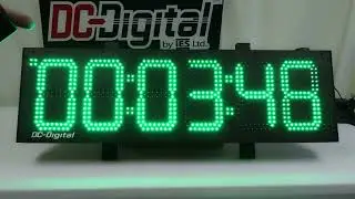 Pool Pace Clock, GPS Time of Day, w/Up & Down Timer, RF Wireless Remote Controlled- DC-806-GPS-UTW
