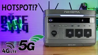 4G/5G Hotspot strapped to a 2,016Wh Power Station! Nikota Meta-2000