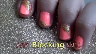 Color Blocking Nails! - 2 nail designs