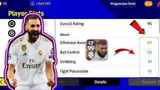 Upgrade *K. Benzema* max rating 99 Base player In efootball (v2.4)2023 || Best Strikers in efootball