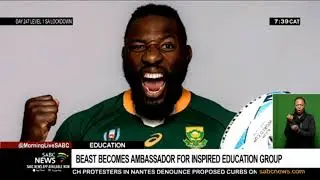 'Beast' becomes Inspired Education Group's ambassador: Ravi Nadasen and Tendai Mtawarira