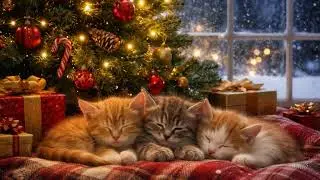 🎄 Cozy Christmas Kittens Purring to Holiday Jazz 🎶