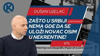 Dušan Uzelac na RTS: Zašto u Srbiji nema gde da se uloži novac osim u nekrentine!