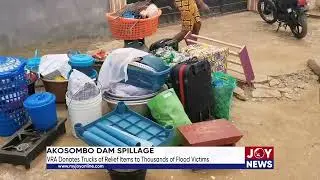 Akosombo Dam Spillage: VRA Donates Trucks of Relief Items to Thousands of Flood Victims