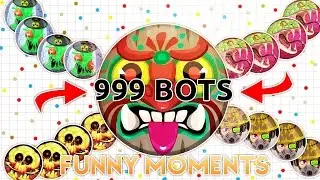 Agar.io - 999 Infinity bots Hack + FUNNY MOMENTS + EAGLE SPLIT