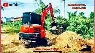 Kubota KX165 Excavator Digging Dirt | Excavator Working Video