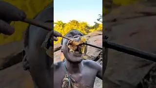 From the Bush to the Fire | Hadzabe Elder&rsquo;s Meal.#shorts