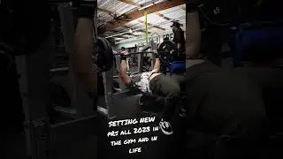 setting new PRs all 2023 in the gym and in life #motivation #dedication #gym